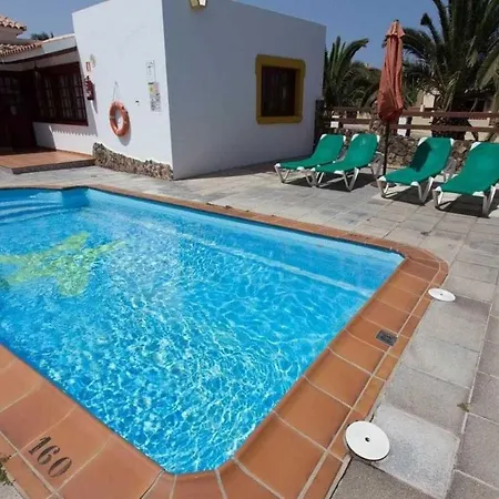 With Private Pool ,barbecue, Next The Sea In Beach * Caleta De Fuste